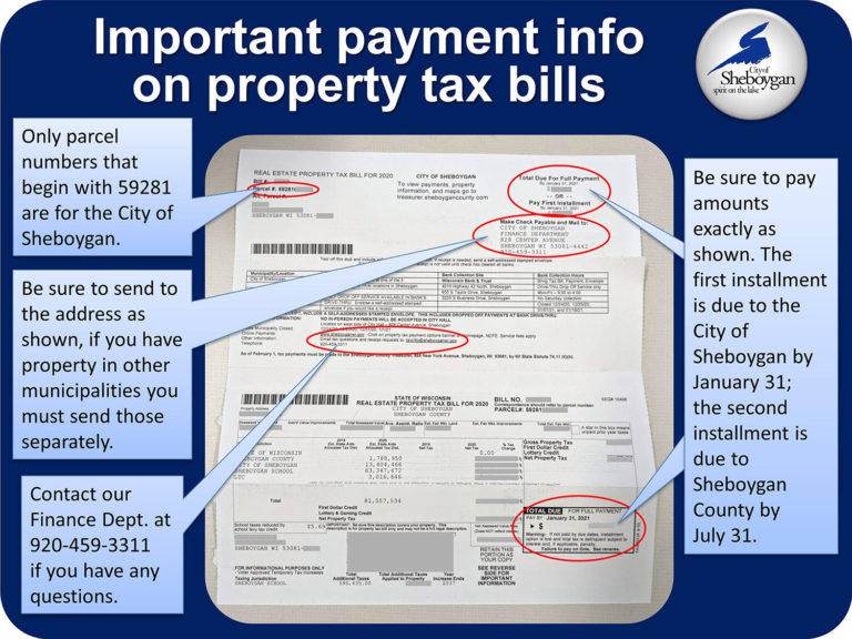 Important Payment Info on Property Tax Bills